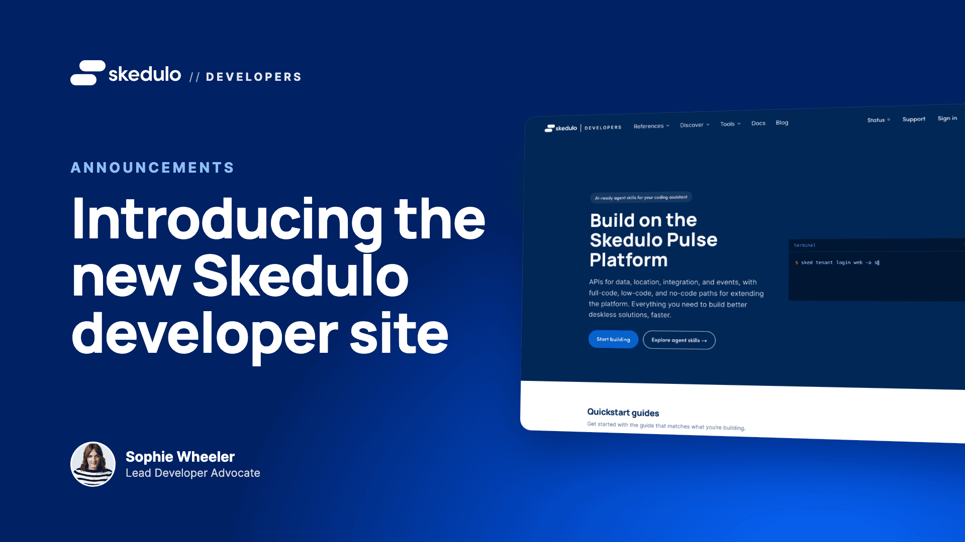 Introducing the new Skedulo developer site
