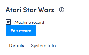 View Record page with header button