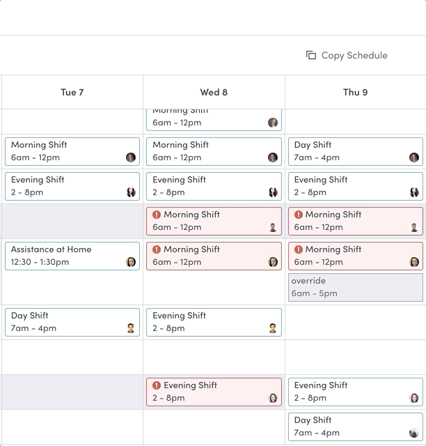 resolve scheduling conflicts