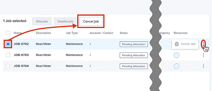 How to cancel jobs on a recurring schedule.