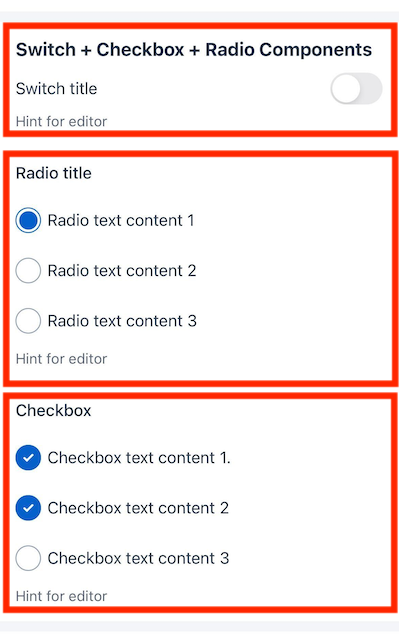 Toggle component